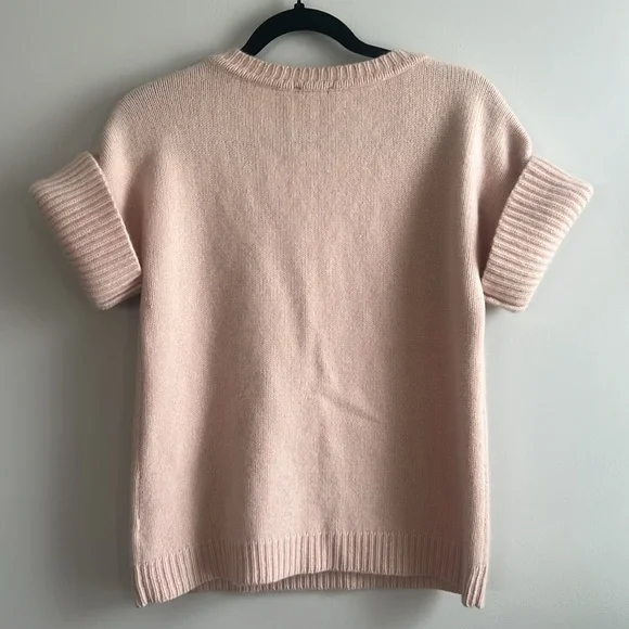 Talbots pure cashmere short sleeve knit sweater - Picture 4 of 4